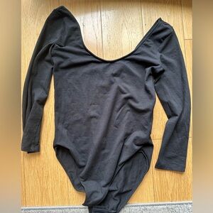 Long sleeve black leotard
